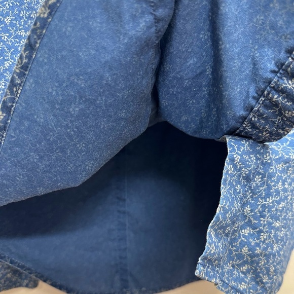 Lauren Ralph Lauren Women’s Blue Button-Up Shirt Top Blouse Sz 1X - Picture 5 of 7